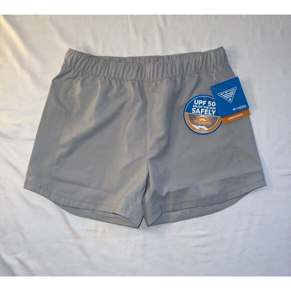 Columbia Youth Large Gray Shorts, NWT, UPF50 - Picture 1 of 5